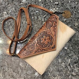 Myra bag built in wallet.